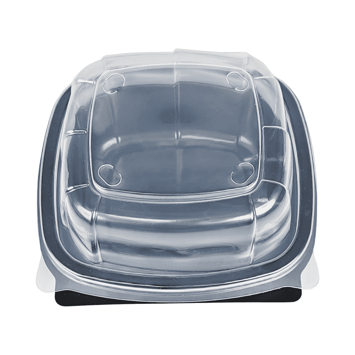 ZK-PP-037 可重復(fù)使用的黑色PP包裝容器，適用于旅行、露營、野餐